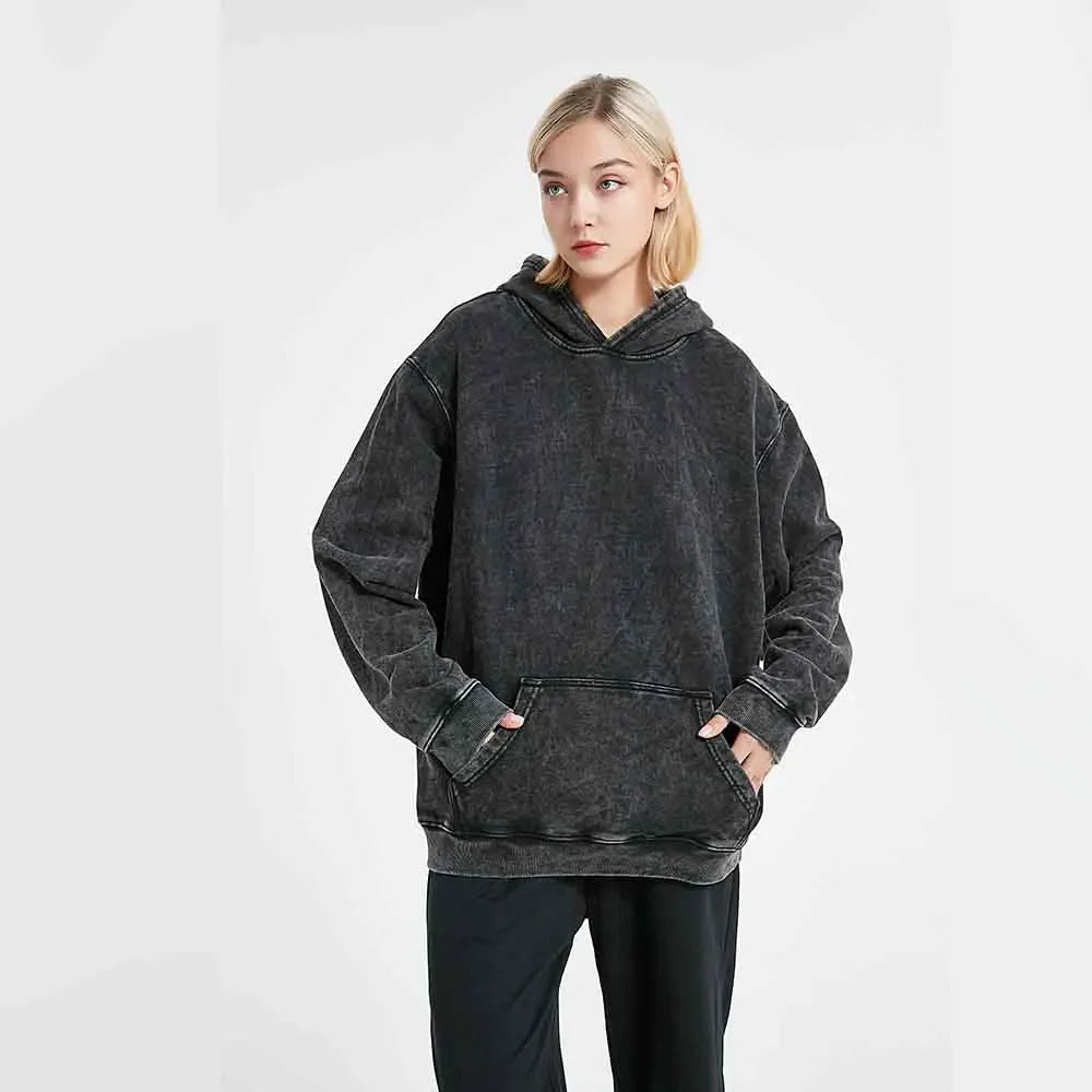 Vintage Washed Y2K Hoodie